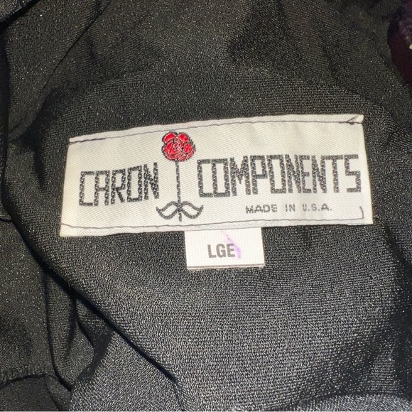 Caron Components Women’s Black Beaded Vintage Sleeveless Mock Turtleneck Top L - Picture 7 of 14